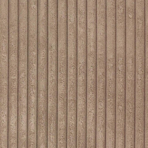 Nahaufnahme des gerippten Cordstoffs in der warmen Farbe Haselnuss. Die markante Rippenstruktur verleiht der orthopädischen Hundematratze eine weiche, wohnliche und hochwertige Optik.